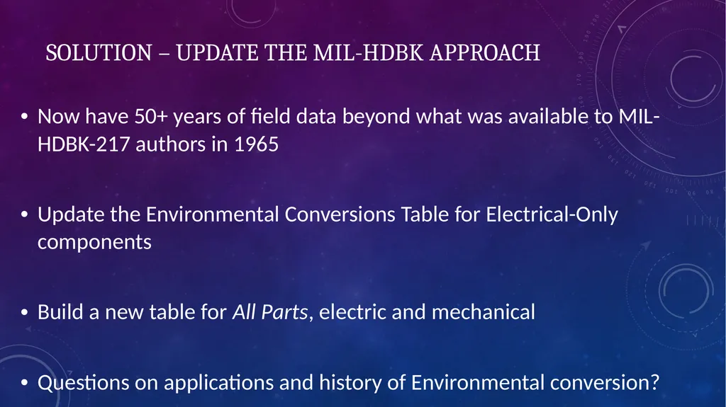 Data-Informed Environmental Conversion Updating - slide 19 of 63
