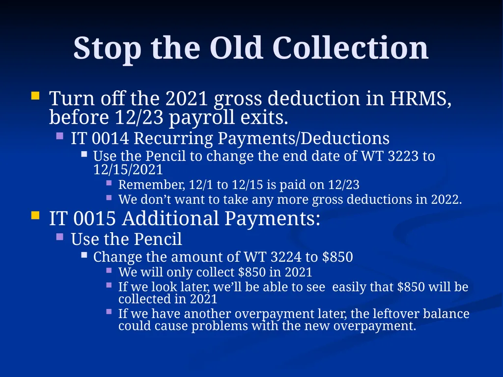 Overpayments Collecting a 2021 Overpayment in 2022 - slide 6 of 19