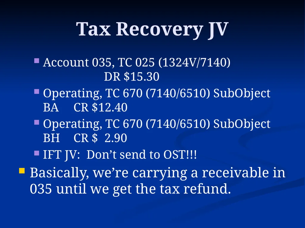 Overpayments Collecting a 2021 Overpayment in 2022 - slide 11 of 19