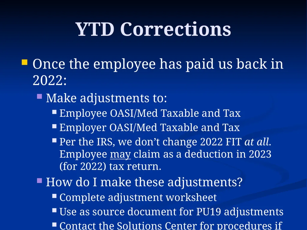 Overpayments Collecting a 2021 Overpayment in 2022 - slide 14 of 19
