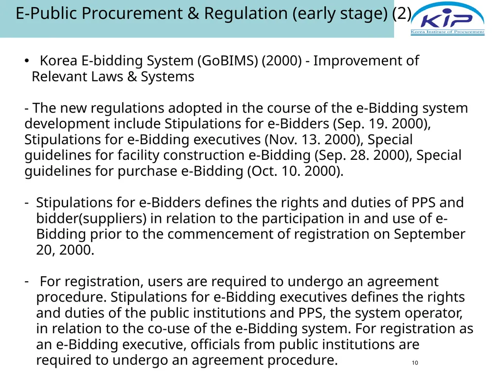 Public Procurement & E-Procurement Legal System in - slide 10 of 35