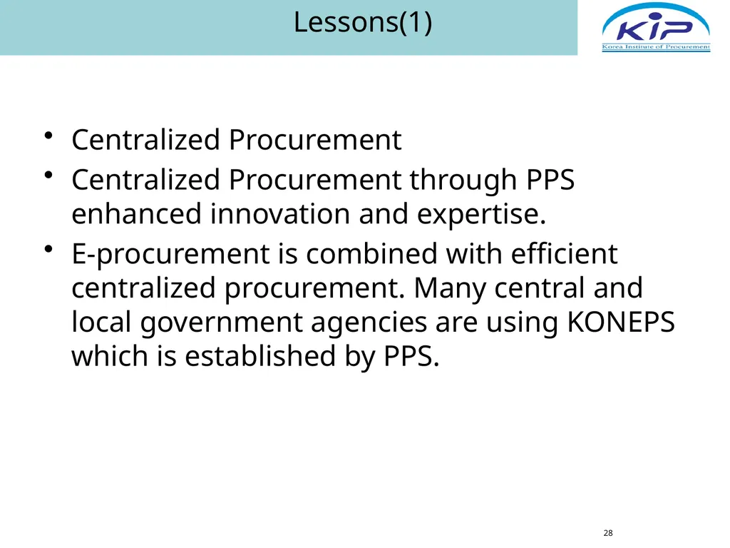 Public Procurement & E-Procurement Legal System in - slide 28 of 35