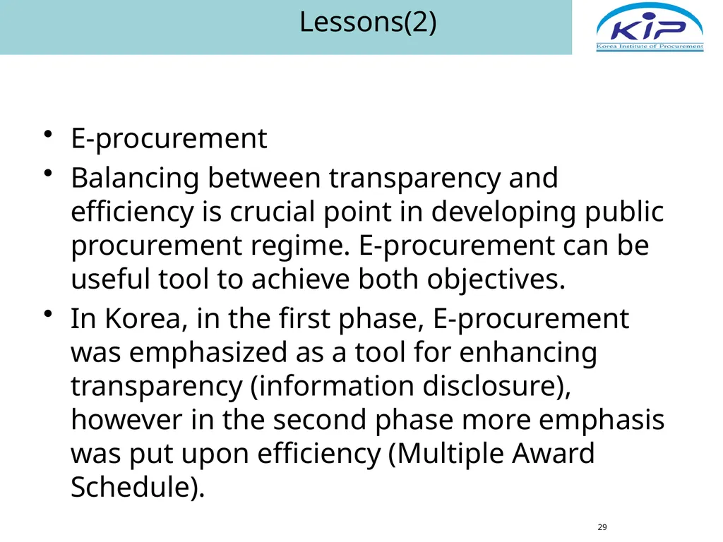 Public Procurement & E-Procurement Legal System in - slide 29 of 35