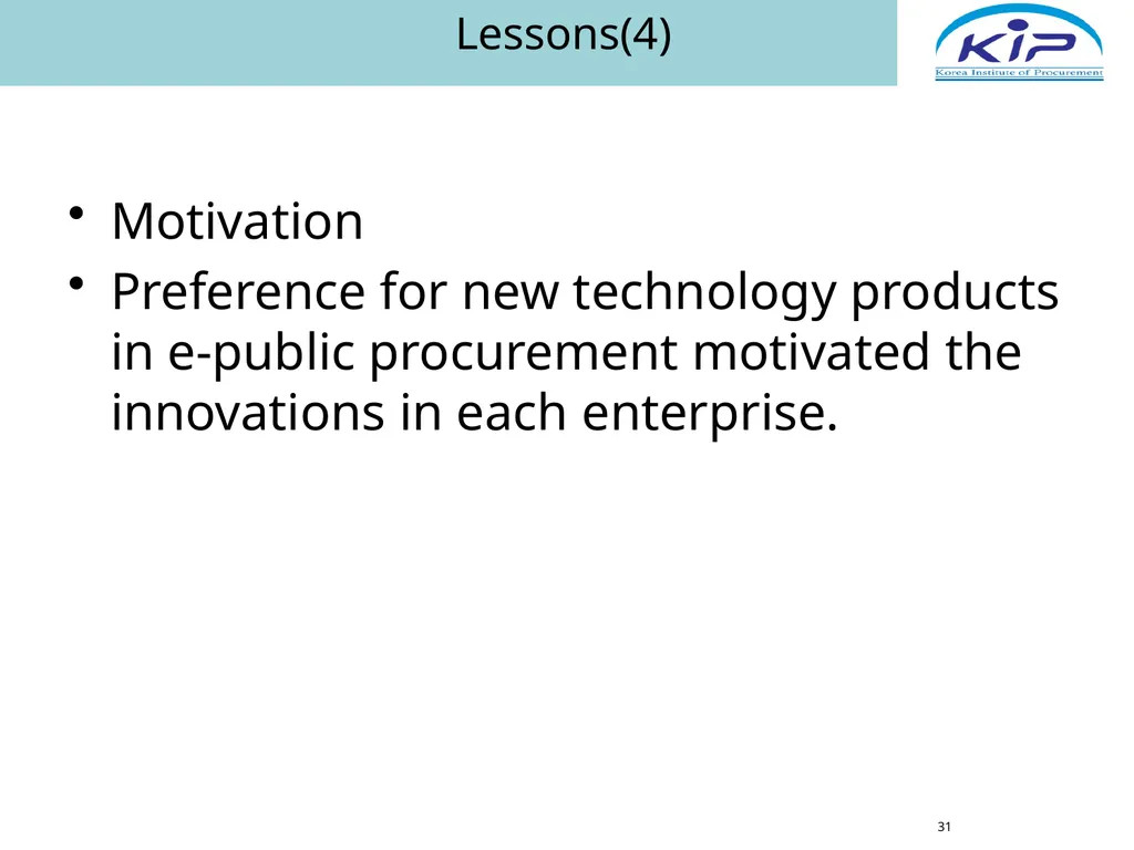 Public Procurement & E-Procurement Legal System in - slide 31 of 35