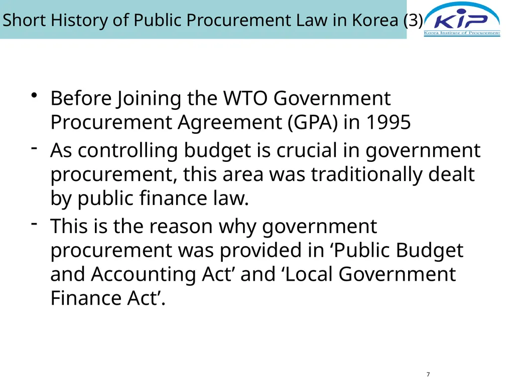 Public Procurement & E-Procurement Legal System in - slide 7 of 35