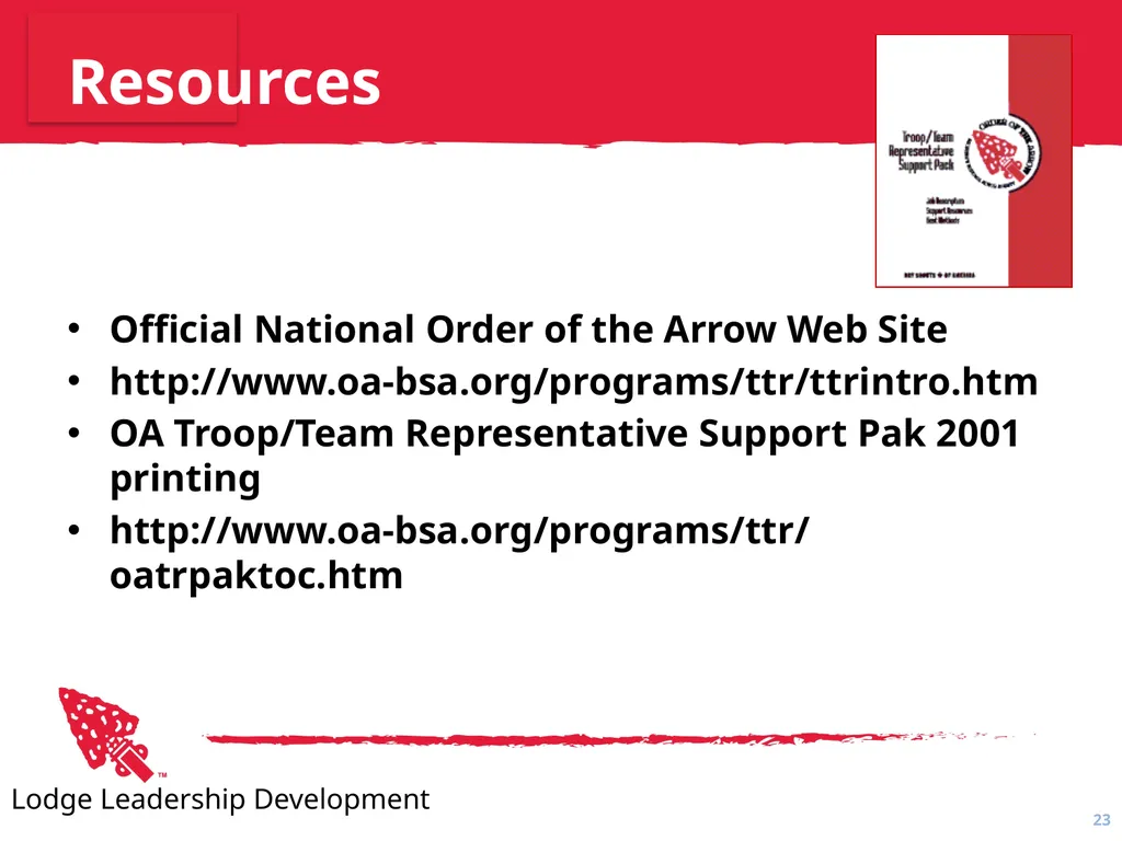 Unit Relations A Guide to Effective Local Program - slide 23 of 23