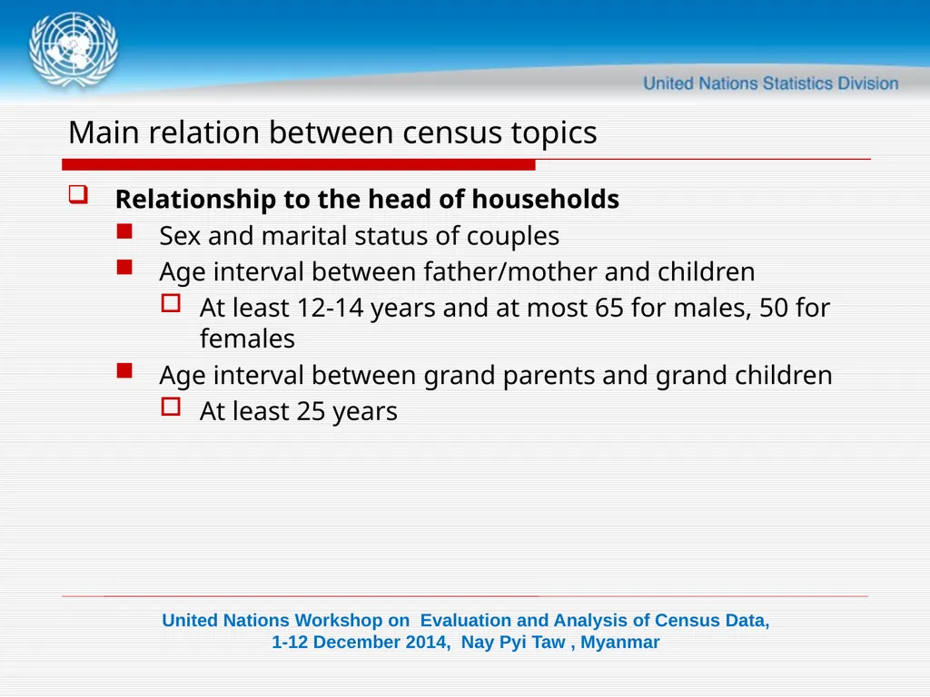 DATA VALIDATION-II Consistency check Objectives - slide 4 of 18