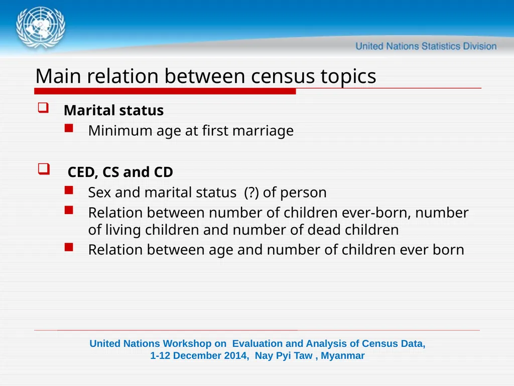 DATA VALIDATION-II Consistency check Objectives - slide 6 of 18