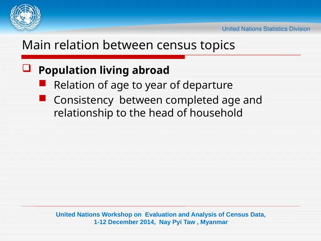 DATA VALIDATION-II Consistency check Objectives - slide 18 of 18