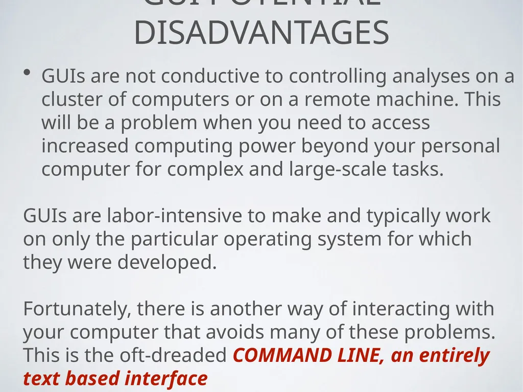 Command line Shells Georges Khazen Command line: - slide 5 of 29