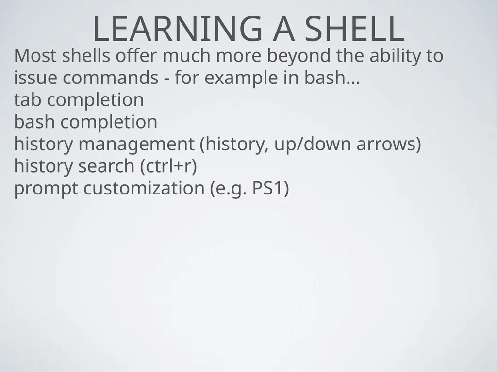 Command line Shells Georges Khazen Command line: - slide 10 of 29