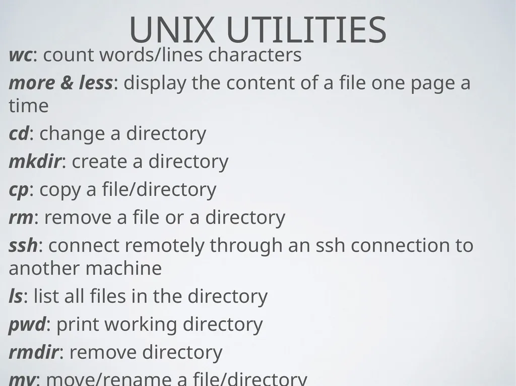 Command line Shells Georges Khazen Command line: - slide 15 of 29