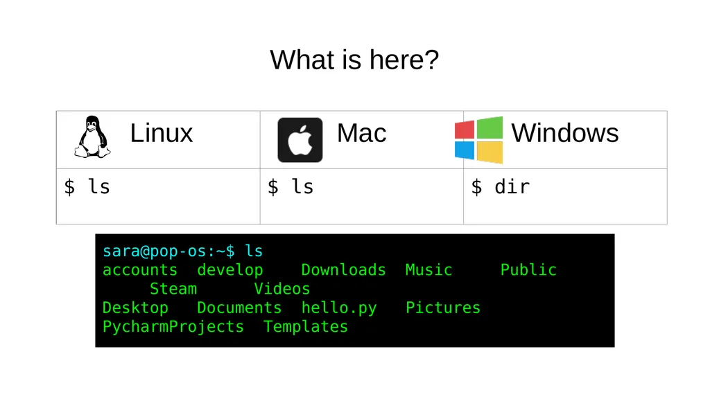 Introduction to the Command Line Talking Directly - slide 12 of 20