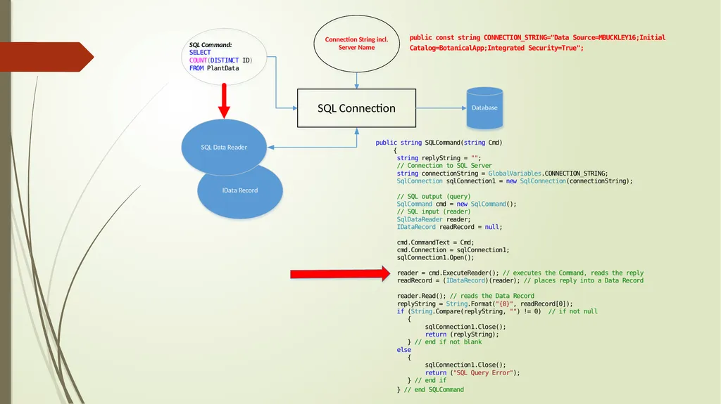 SQL commands from C# and ASP.net SQL commands - slide 7 of 8