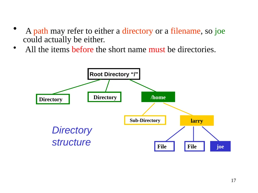 Introduction to Unix: Basic Command Line Commands - slide 17 of 48
