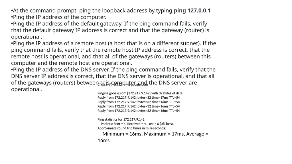Console commands helpful for networking Dr. John - slide 2 of 13