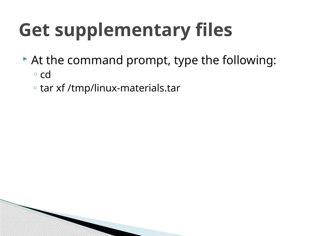 Introduction to Linux Robert Putnam Research - slide 15 of 49