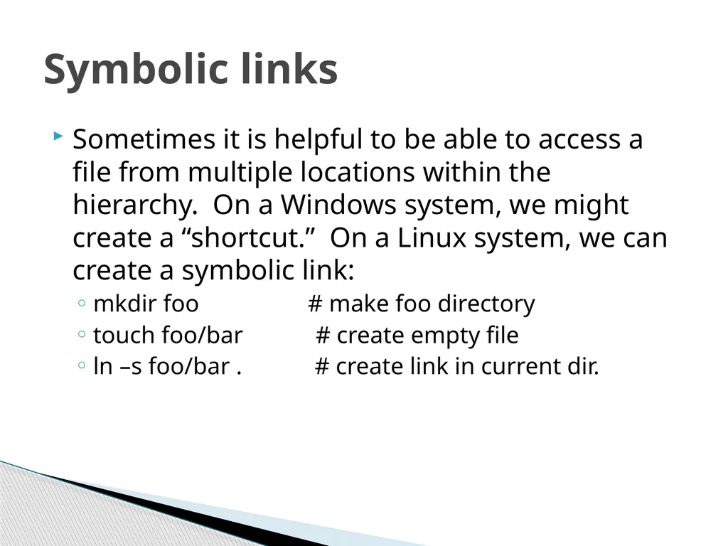 Introduction to Linux Robert Putnam Research - slide 32 of 49