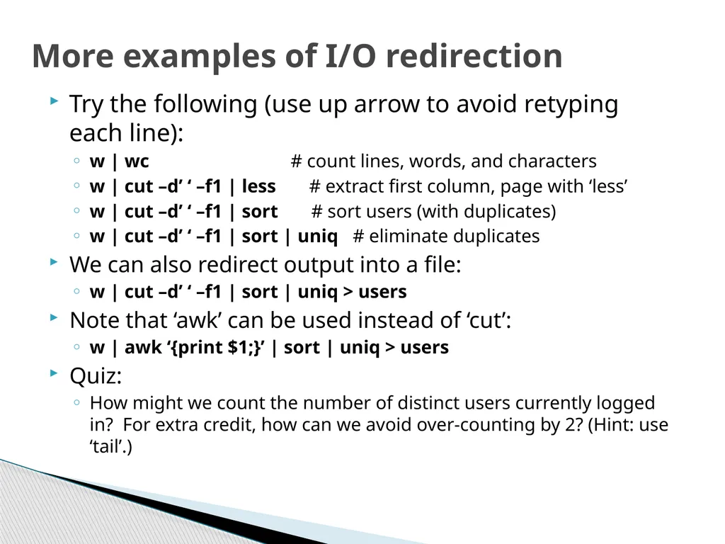 Introduction to Linux Robert Putnam Research - slide 23 of 49