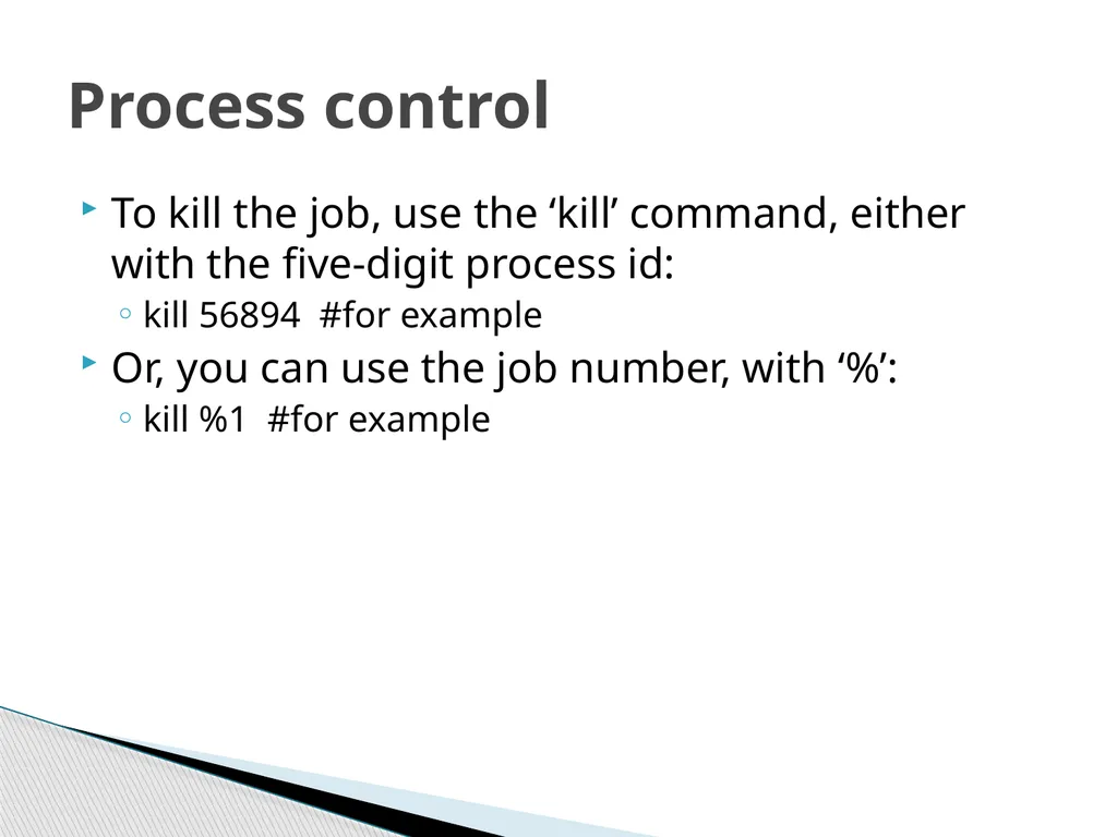 Introduction to Linux Robert Putnam Research - slide 43 of 49