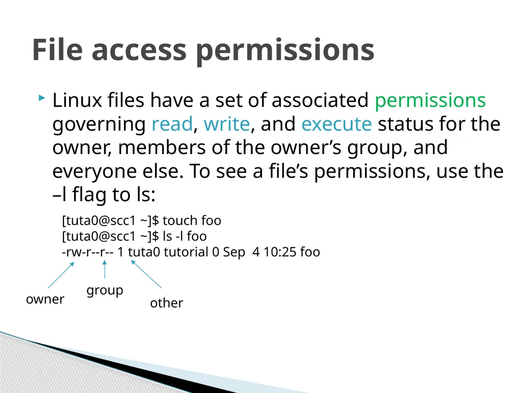 Introduction to Linux Robert Putnam Research - slide 34 of 49