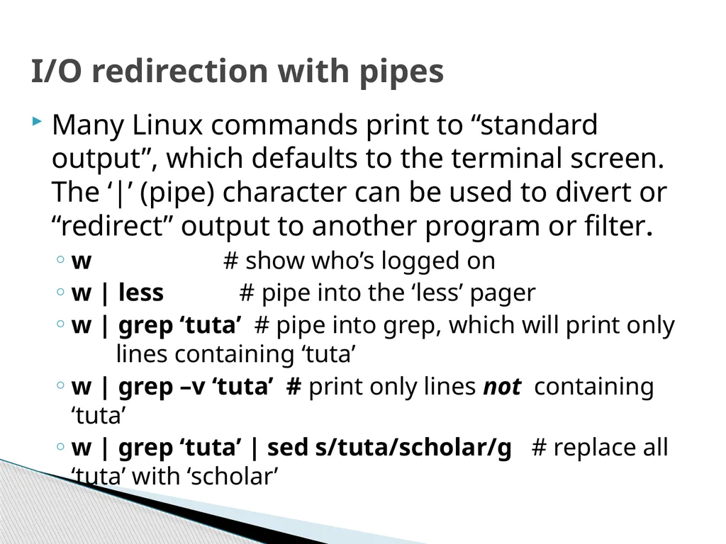 Introduction to Linux Robert Putnam Research - slide 22 of 49