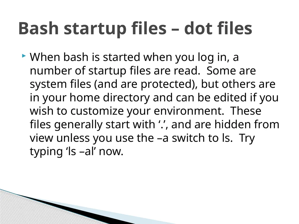 Introduction to Linux Robert Putnam Research - slide 37 of 49