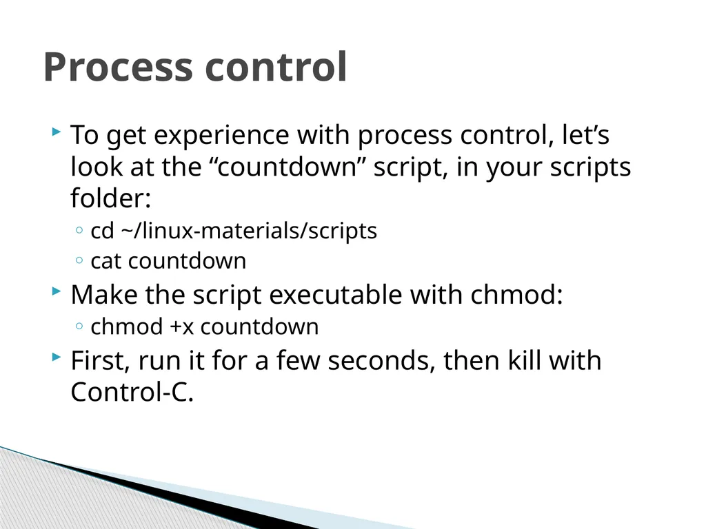 Introduction to Linux Robert Putnam Research - slide 41 of 49