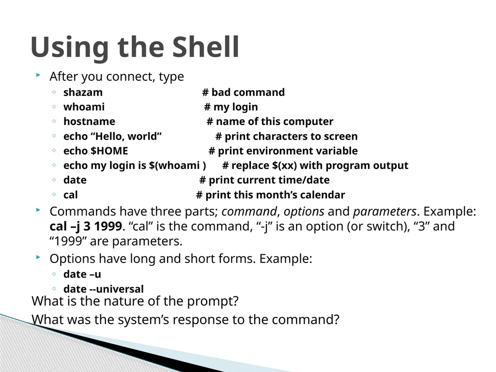 Introduction to Linux Robert Putnam Research - slide 18 of 49
