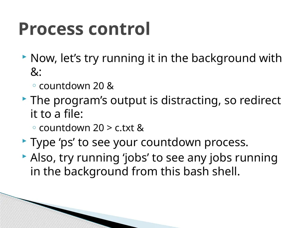 Introduction to Linux Robert Putnam Research - slide 42 of 49