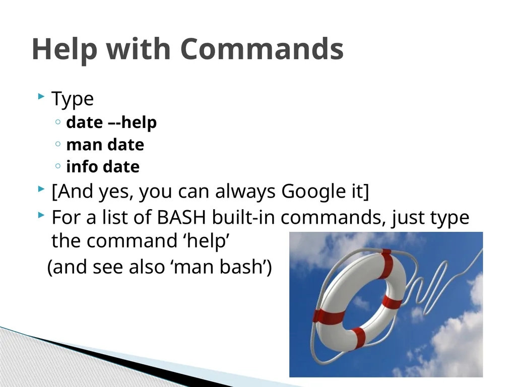 Introduction to Linux Robert Putnam Research - slide 20 of 49