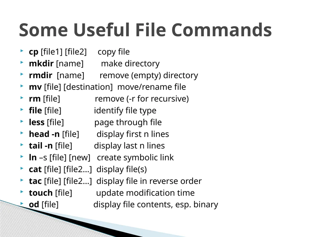 Introduction to Linux Robert Putnam Research - slide 30 of 49