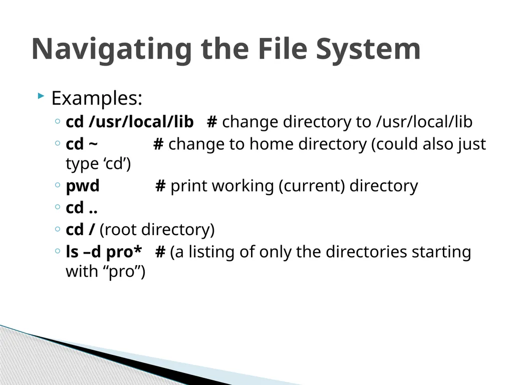 Introduction to Linux Robert Putnam Research - slide 28 of 49