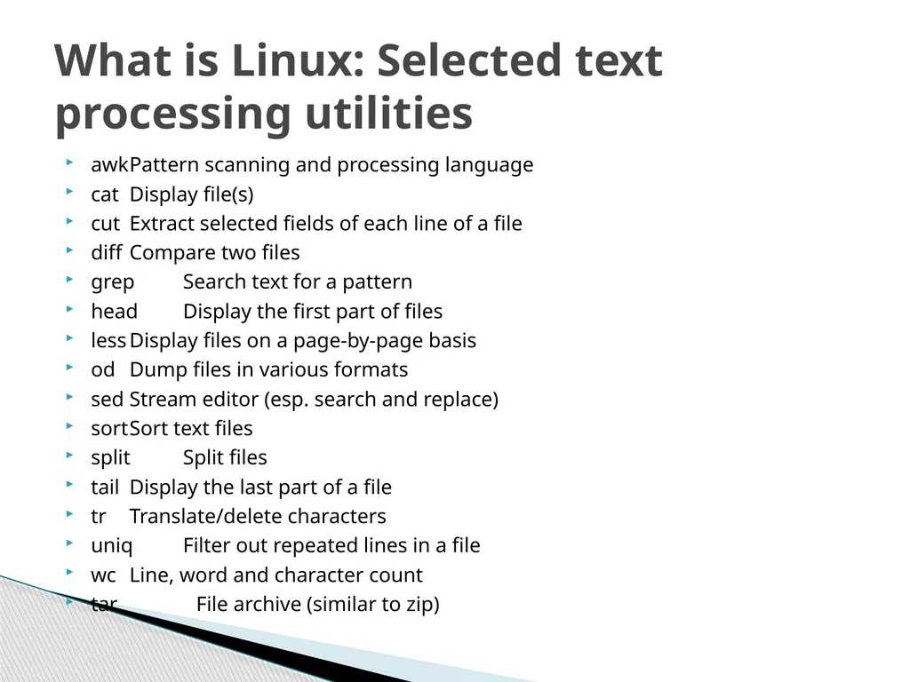 Introduction to Linux Robert Putnam Research - slide 10 of 49