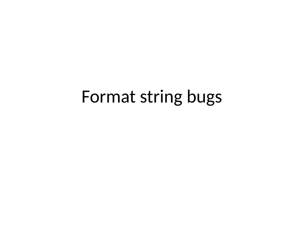 Control hijacking attacks Attacker’s goal: Take - slide 18 of 23