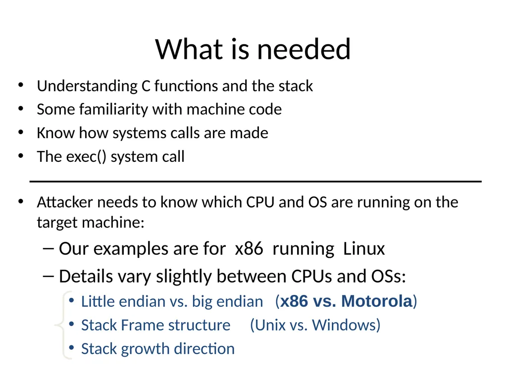 Control hijacking attacks Attacker’s goal: Take - slide 3 of 23