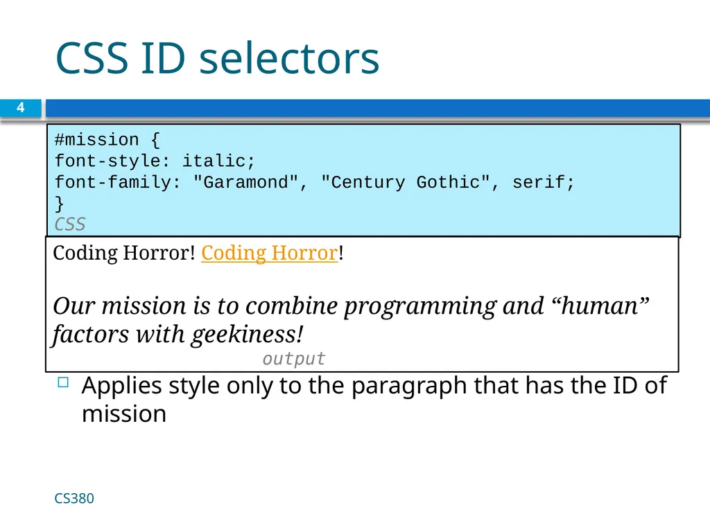 <link href="filename" type="text/css" - slide 4 of 32