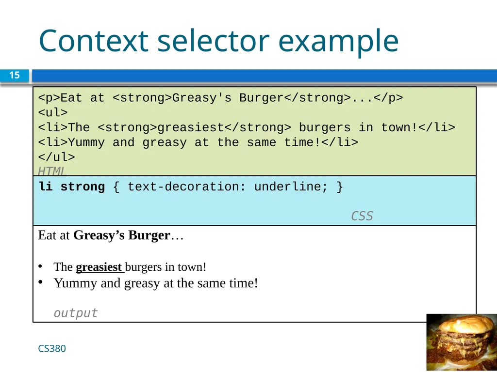 <link href="filename" type="text/css" - slide 15 of 32