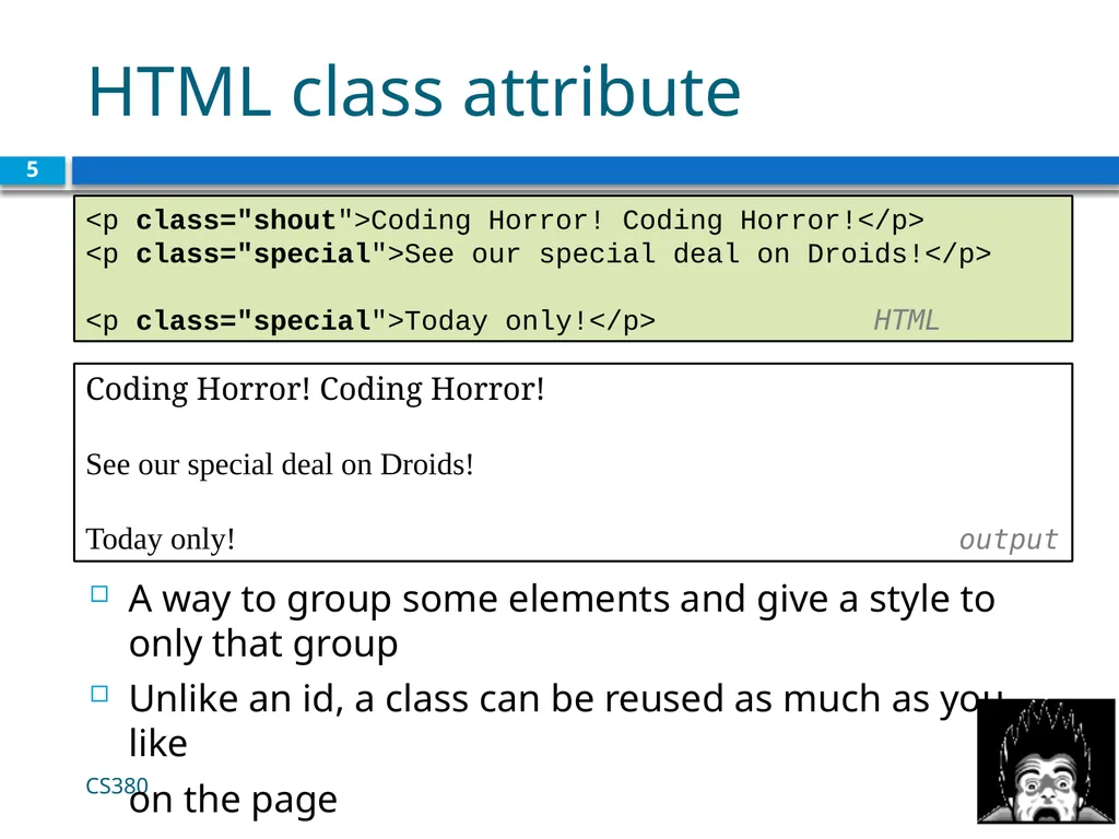 <link href="filename" type="text/css" - slide 5 of 32