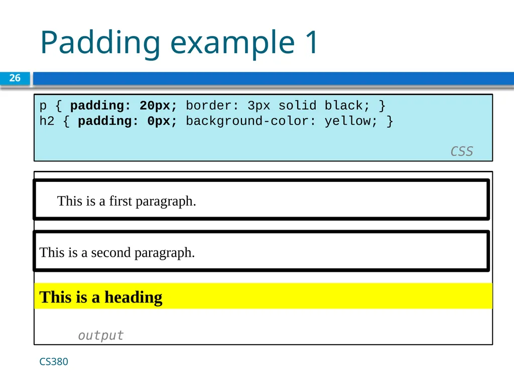 <link href="filename" type="text/css" - slide 26 of 32