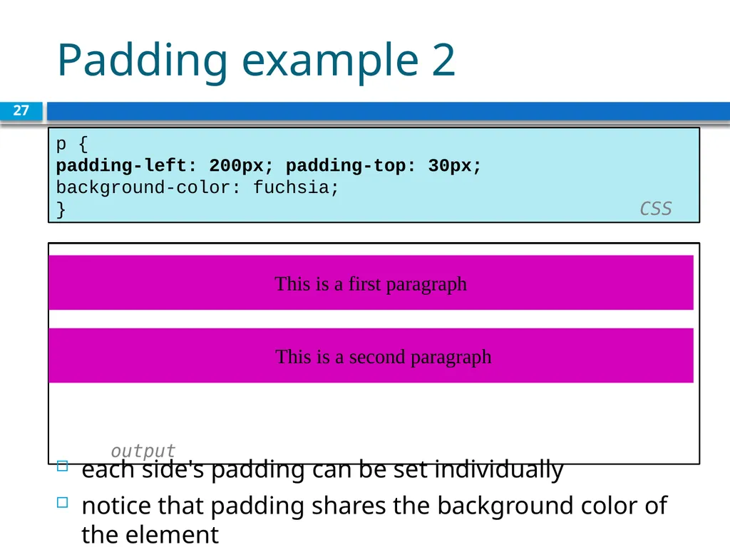 <link href="filename" type="text/css" - slide 27 of 32