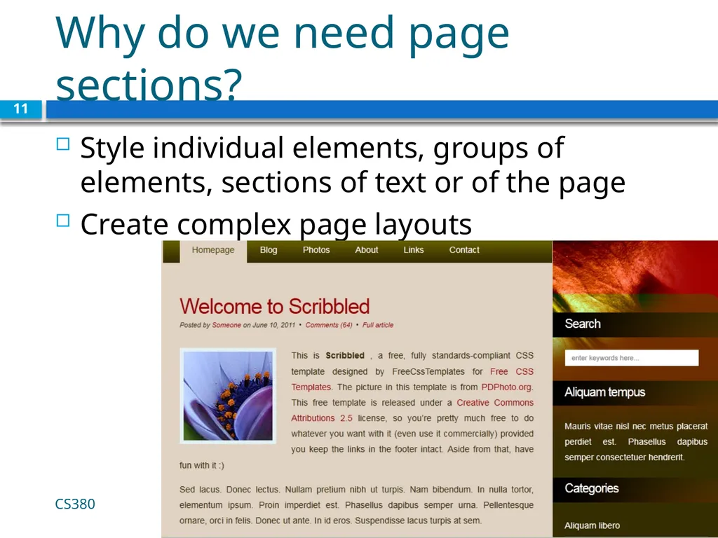 <link href="filename" type="text/css" - slide 11 of 32