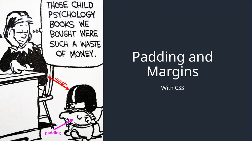Padding and Margins With CSS padding margin - slide 1 of 7