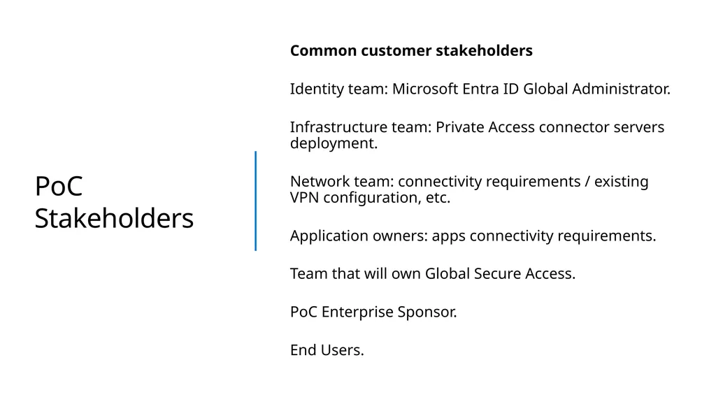 Global Secure Access Proof of Concept Microsoft - slide 5 of 12