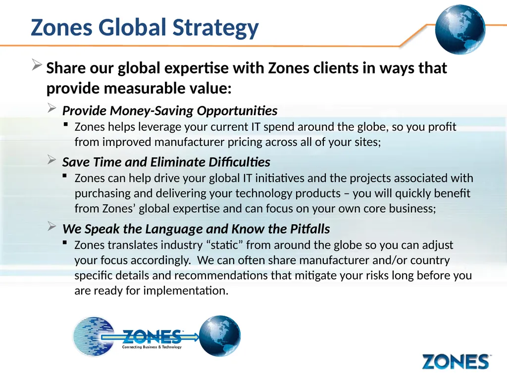 Zones Global Capabilities Zones Global Mission - slide 7 of 9