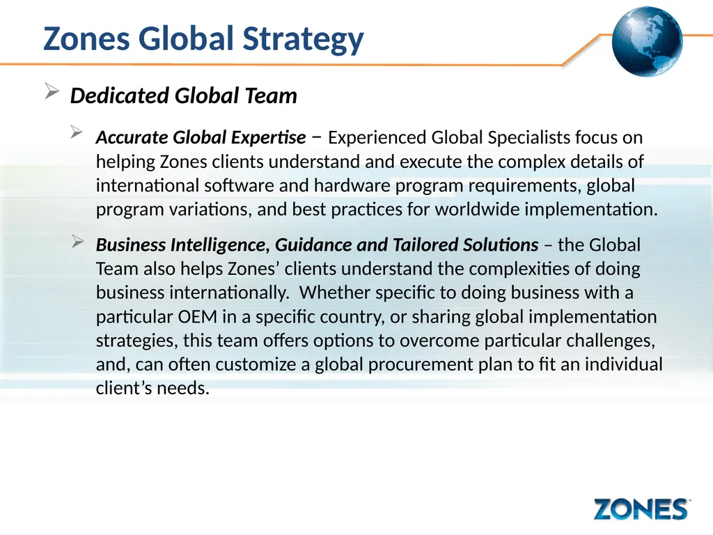 Zones Global Capabilities Zones Global Mission - slide 8 of 9