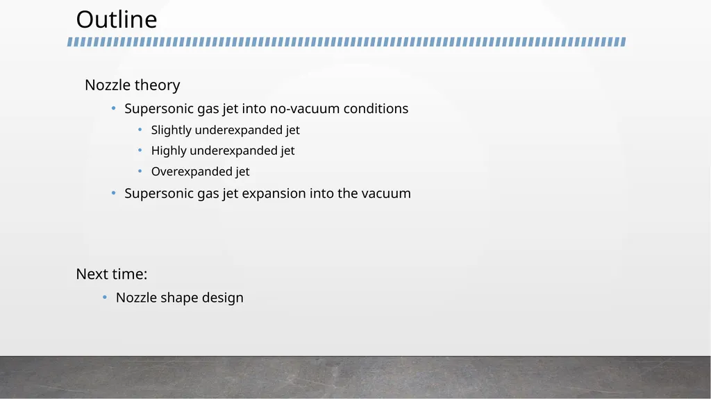 Gas expansion into low pressure volume – update - slide 2 of 12