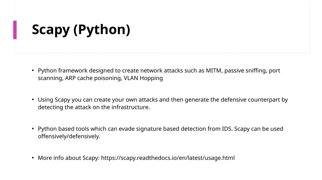 Offensive Security Tools for Operational Security - slide 10 of 12