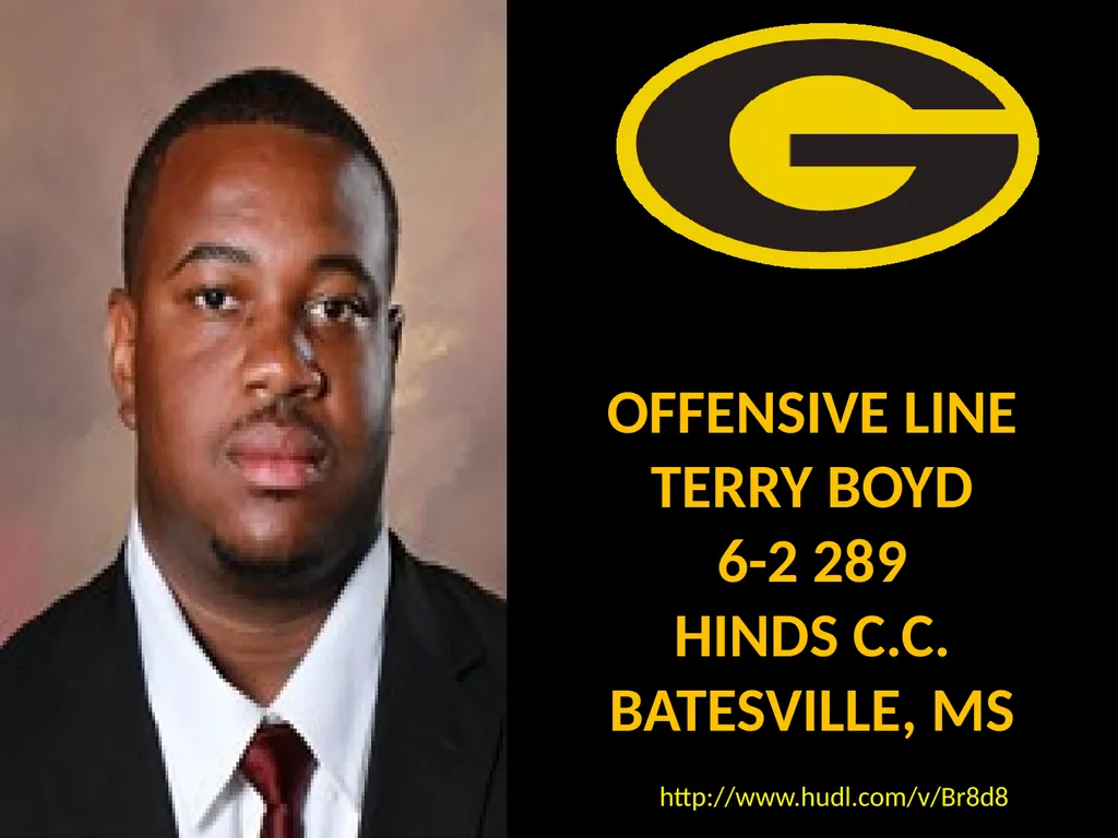 OFFENSIVE LINE TERRY BOYD 6-2 289 HINDS C.C. - slide 2 of 24