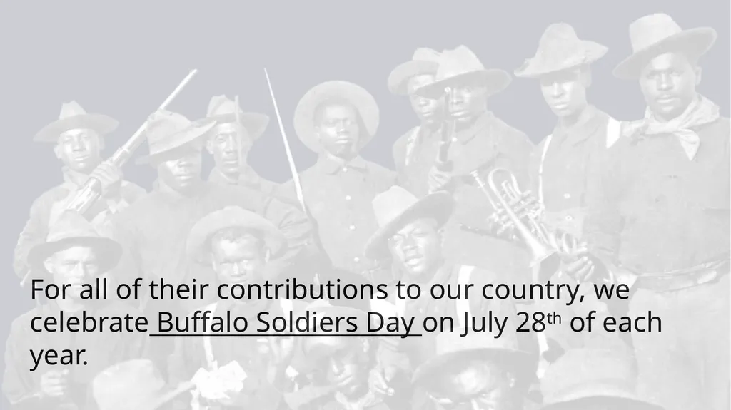 Who Were the Buffalo Soldiers? When the Civil War - slide 16 of 16